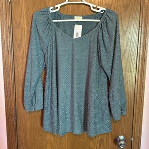 Be Stage Dot Blouse - 2X